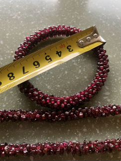 Гранатовые бусы и браслет