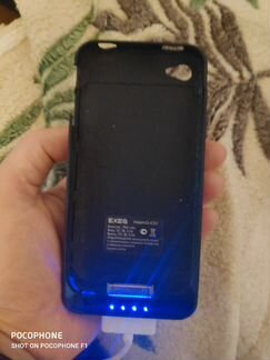 Чехол аккумулятор для iPhone 4s, ёмкость 1900 мАч