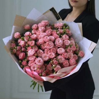 Кустовые розы букет из кустовых роз