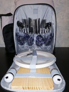 Новый рюкзак для пикника с посудой и приборами