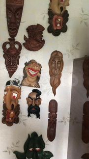 Маски из дерева (ручная работа)