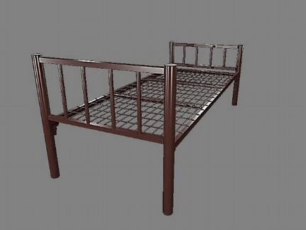 Кровать металлическая одноярусная