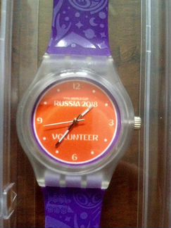 Часы swatch с чм 2018 volunteers