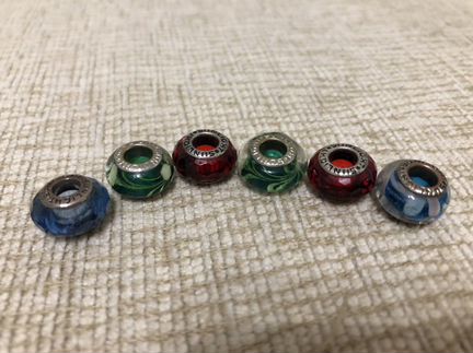 Браслет кожаный и шармы