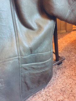 Дубленка натуральная мужская бу