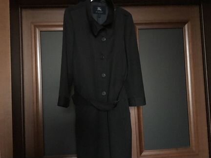 Пальто- Тренч Burberry Темно-серый Оригинал