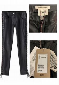 Isabel Marant H&M кожаные брюки