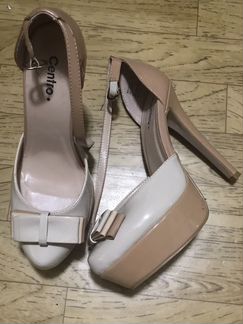 Туфли босоножки бежевые 37-37,5