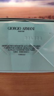 Туалетная вода Giorgio Armani Aqua di giola 100мл