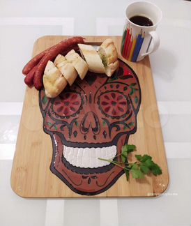 Доска разделочная, сервировочная Sugar Skull