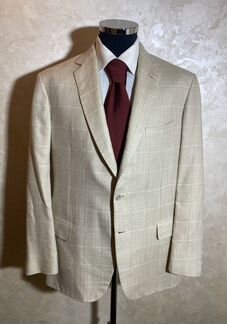 Пиджак Brioni, размер 52. Шерсть, шёлк, лён