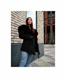 Парка с мехом 110см