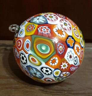 Шар Мурано, елочная игрушка, подарок на Новый год