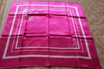 Шейный платок (косынка/шарфик) цвет фуксия