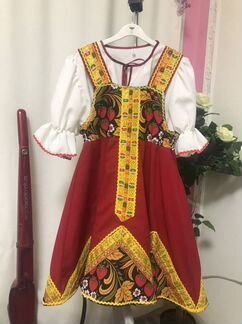 Сарафан русско-народный (хохлома)