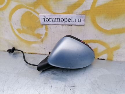 Зеркало левое голубое opel corsa D бу