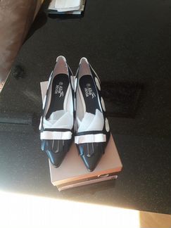 Туфли женские черно-белые