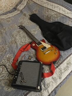 Epiphone Les Paul 100 + fender frontman 10G компле
