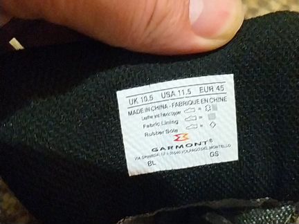 Ботинки garmont zenith mid 45