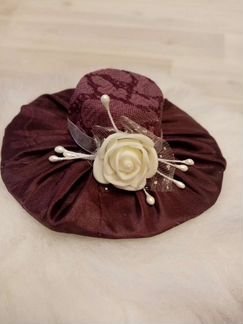 Ободки/Заколки.Мини-шляпка кокетка поделки