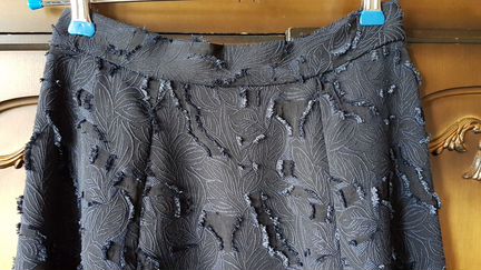 Юбка трапеция темно-синяя р-р 40-42 с подкладкой