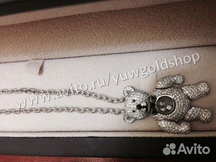 Эксклюзивный кулон Chopard Мишка 3.2 ct. 18 гр 750