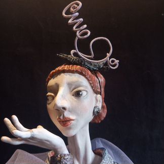 Кукла-бюст ручная работа