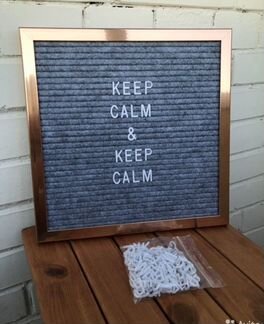 Букваборд (Letterboard) войлочная доска с буквами