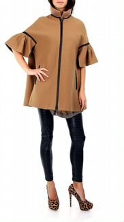 Новое шерстяное пальто пончо Tibi oversize