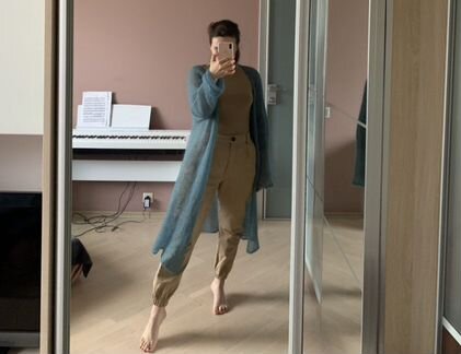 Кардиган вязаный