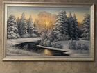 Картина зимний пейзаж объявление продам