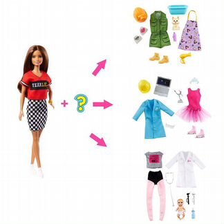 Новая barbie You can ba Anything сюрприз профессии