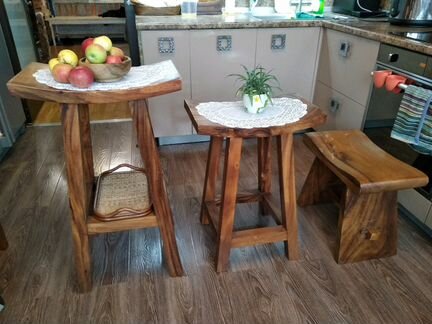 Табурет и стул барные из ротанга (новые)