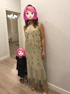 Платье вечернее ASOS Gold Brand s-m
