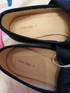 Балетки туфли zara новые синие