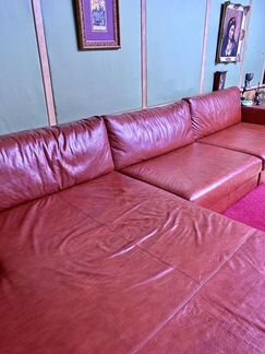 Угловой Кожаный диван
