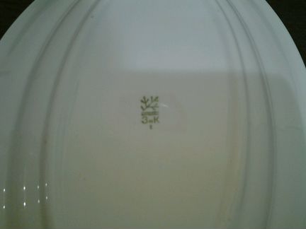 Блюдо Конаковский фаянсовый завод(зик)