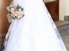 Белое платье свадебное, размер 46-48