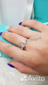 Золотое кольцо tiffany