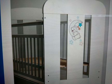 Детская кроватка Топотушки Верона поперечный маятн