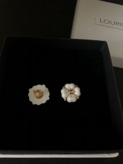 Серьги пусеты из фарфора Lourie