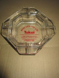 Пепельница с символикой Agio и Takai