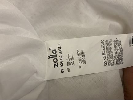 Платье белое zolla