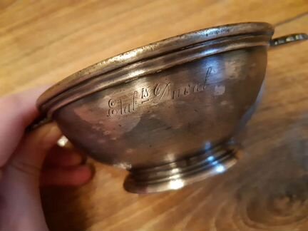 Икорница тарелка Christofle антиквариат винтаж