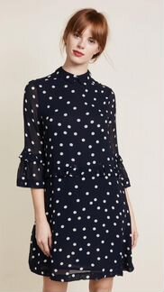Новое платье в горошек Ganni