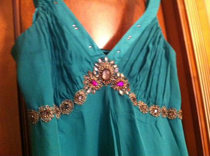 Платье Monsoon изумрудное