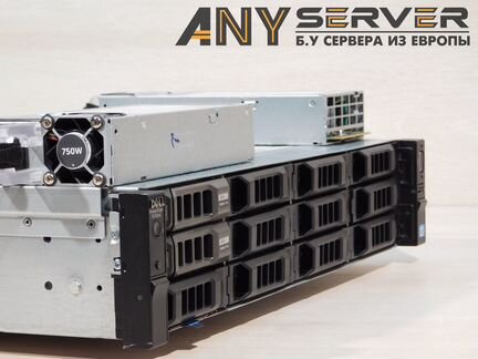 Сервер Dell R720xd 2x E5-2650v2 96Gb H710 12x3.5