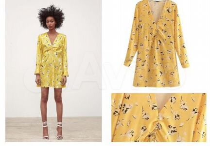 Желтое Платье Zara фото 3