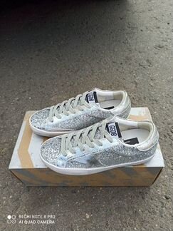 Кеды Golden Goose Superstar серебро