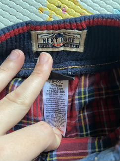 Джинсы на подкладке next 1,5-2г/92